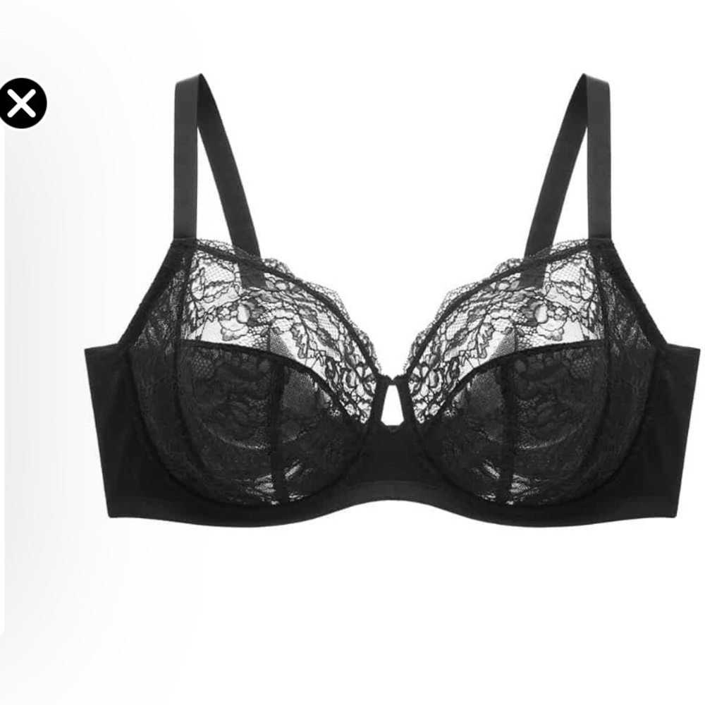 Simone Perele Elegant Black Lace Bra size 32B NWT